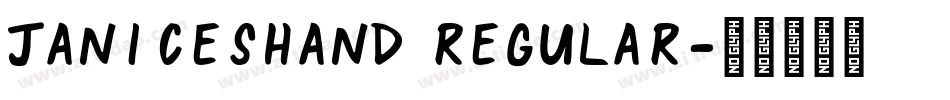 JanicesHand Regular字体转换